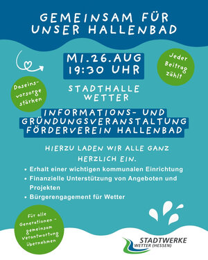 Infoabend F&ouml;rderverein Hallenbad